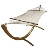 Siesta Grande California Hot Chocolate Hammock Set by MacaMex MA-09007002 color white