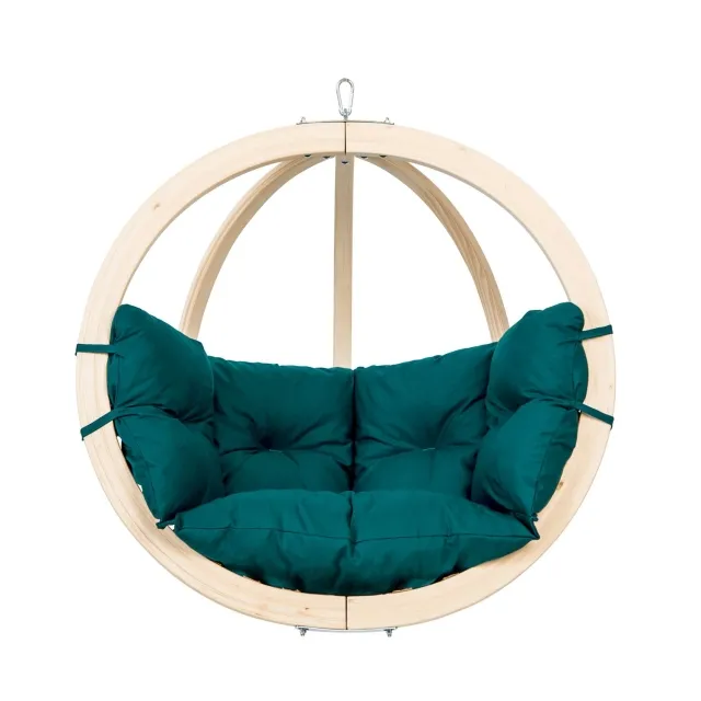 Kids Globo green - wooden hanging chair for children by Amazonas AZ-2030450 color vihreä