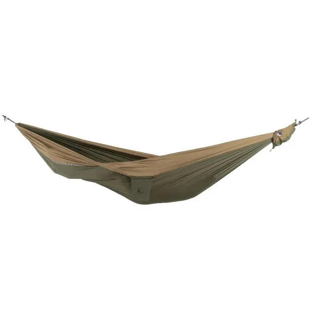 Kingsize travel hammock armygreen-brown by Ticket to the moon TM-THK-2408 color green