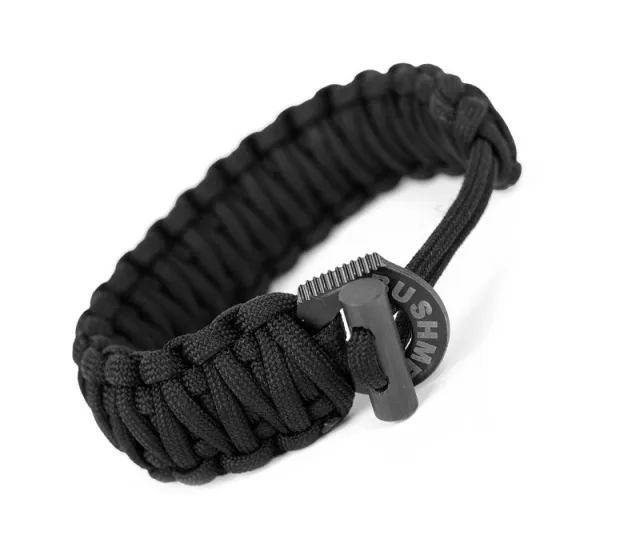 Pulseira de sobrevivência 6 metros preta by Bushmen BU-BRCA6blk color negra