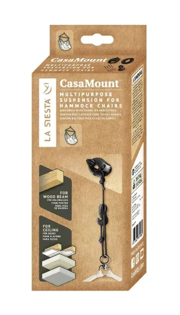 CasaMount Black - set di montaggio per sedie sospese by LaSiesta LS-CMG30-9 