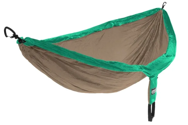 double nest emerald khaki travel hammock by ENO EN-DH019 color green