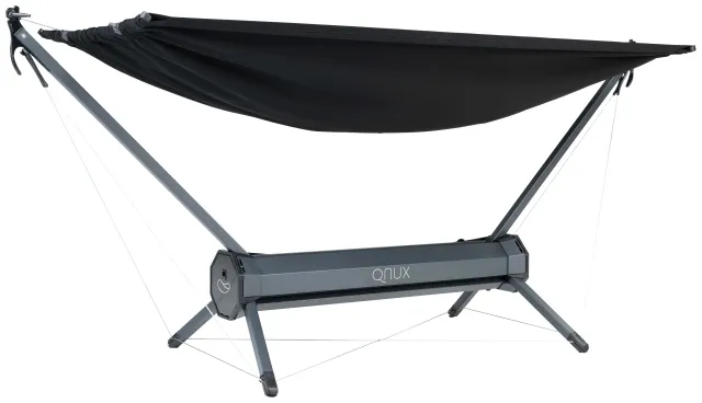 QNUX Travel Hammock Frame met hangmat Compact by QNUX QN-TRBLACK color schwarz