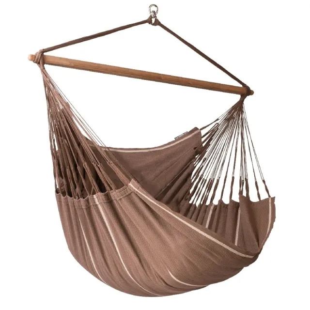 Habana Bio Lounger chocolate - Sedia amaca realizzata in cotone organico marrone by LaSiesta LS-HAL21-6 color morena