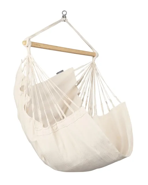 Habana Latte Basic - Sedia sospesa in cotone organico natura bianco by LaSiesta LS-HAC14-X1 