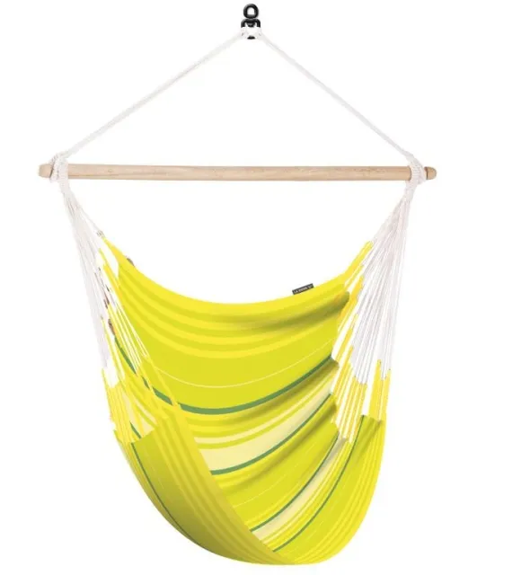 Yellow Organic Cotton Swing Chair Islena from La Siesta ISC14-5 by LaSiesta LS-ISC14-5 color rumena