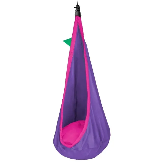 Joki Lilly - lasten riippuluola luomupuuvillasta violetti by LaSiesta LS-JCD70-77