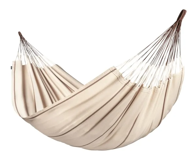 Modesta Nougat - luonnonmukaisesta puuvillasta valmistettu king-size riippumatto, beige by LaSiesta LS-MOH18-16 color ruskea