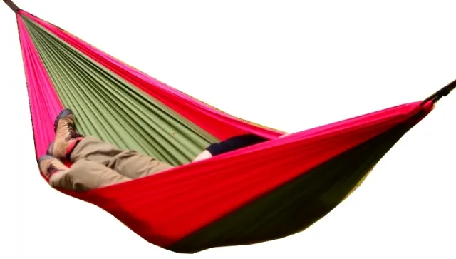 ZEN Hammock red olive green red with suspension by Bushmen BU-1HAZENROR color vert