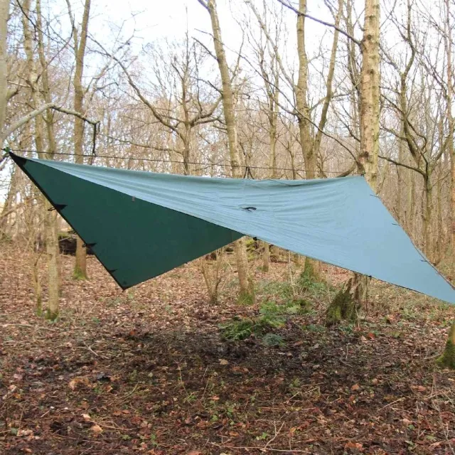 DD Tarp PRO toit de tente 3 x 3 m vert olive avec 21 points de montage et boucles à relier by DD Hammocks DD-21370 color green