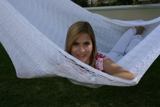 Mexican net hammock - Matrimonial Natur MacaTex by MacaMex MA-00530-OLD color natur / beige