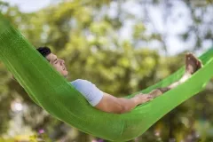 Rede de rede única standard lightgreen by MacaMex MA-00103 color verde