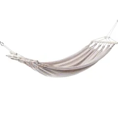 Chico Single Hammock Cotton 2 White-Green by Chico CI-1102 color groen