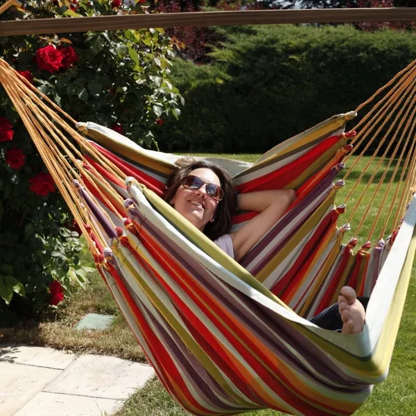 cadeira de suspensão de algodão colorido