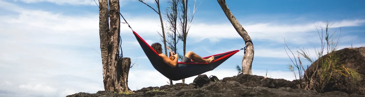 Hammock on lava ground