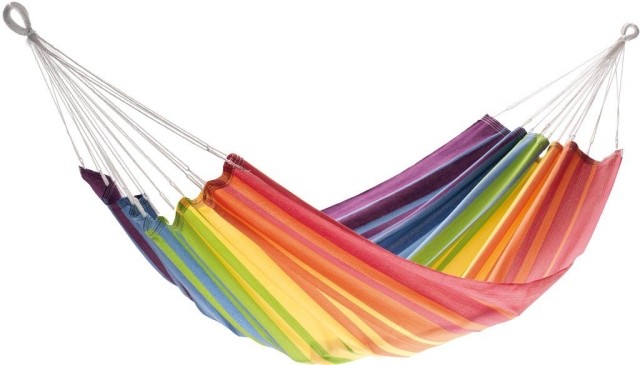 JOIA hammock without spreader bar - rainbow by Jobek - Germany JO-25350-OLD color flerfärgad