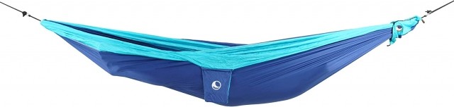 Travel hammock Double Blue Turquoise by Ticket to the moon TM-THD-3914 color blauw