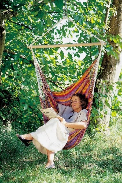 Hammock Chair Carolina C160 flowers by LaSiesta LS-CAC16-2-OLD color red