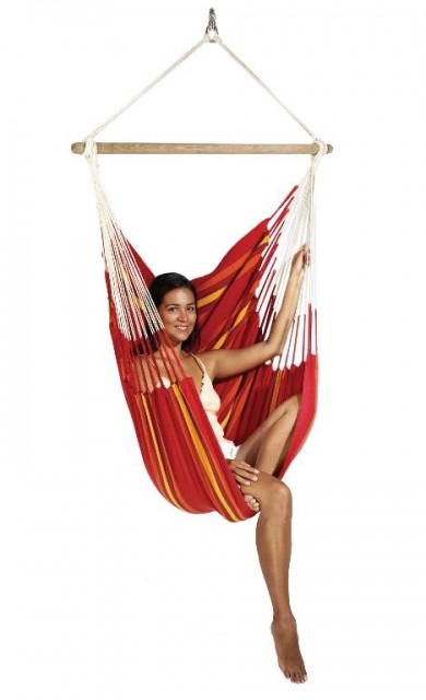 Hammock Chair Currambera C140 red by LaSiesta LS-CUC14-2-OLD color red