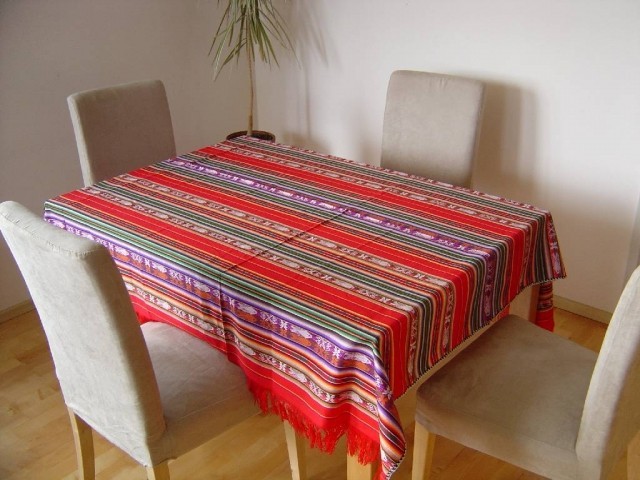 Tischtuch aus Ecuador rot by Naja Nayon NBLANKETRED160 color n/a