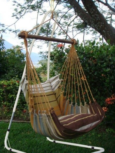 Hanging chair set Lazy + Cayo mocca by MacaMex MA-91001 color hnědý