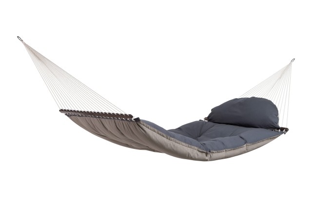 Hamaca Fat Hammock acolchada de color topo resistente a la intemperie by Amazonas AZ-1960010 color moreno