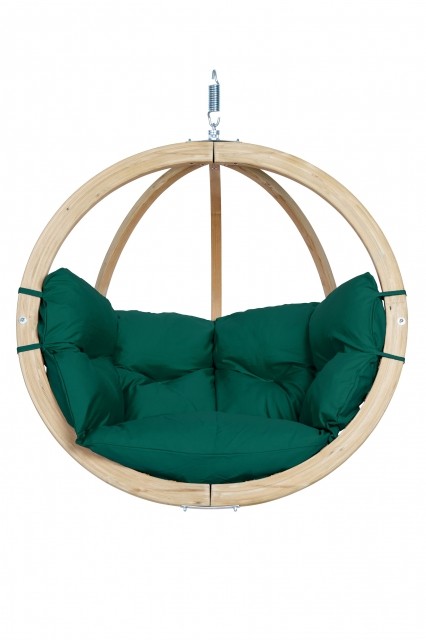 Globo Chair green weatherproof - hanging seat wood by Amazonas AZ-2030814 color grün