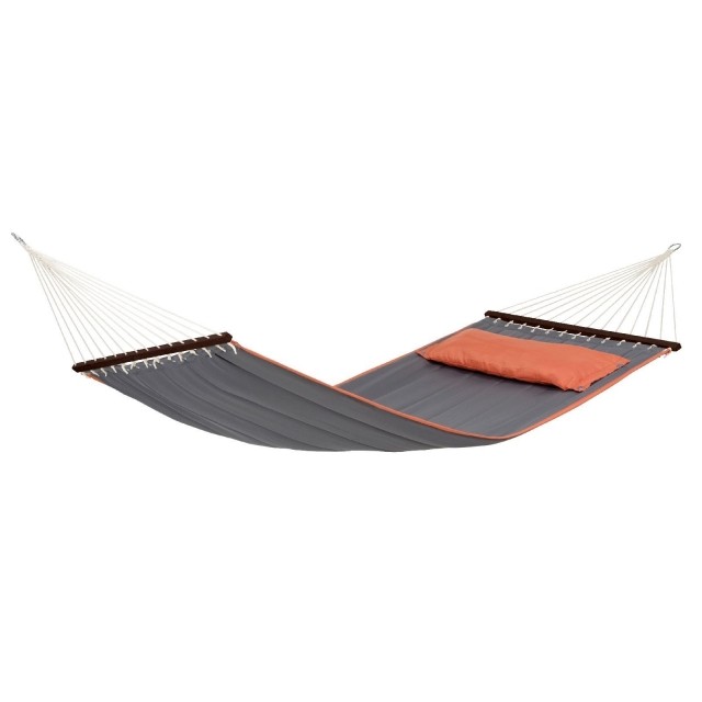 American Dream grey - padded hammock with spreader bar by Amazonas AZ-1970000 color gri / gümüş