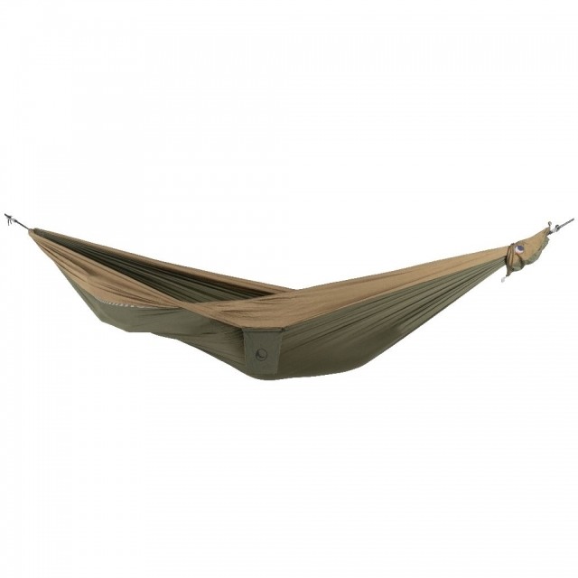 Kingsize Travel Hammock army-green-brown by Ticket to the moon TM-THK-2408 color grön