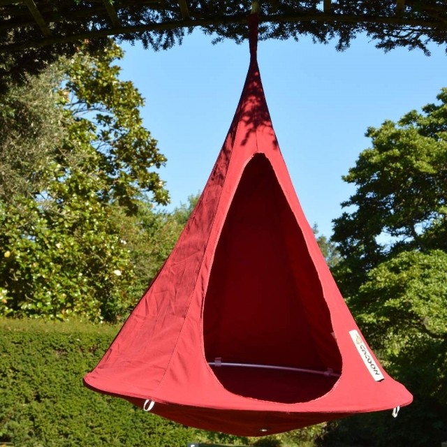 Bebo chili  red - children hanging nest weatherproof by Cacoon HI-BR005 color red