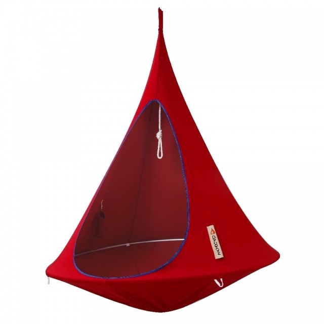 Single hanging chair chili red by Cacoon HI-SR005 color red