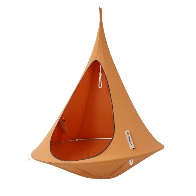 Single hanging chair mango orange by Cacoon HI-SM003 color orange