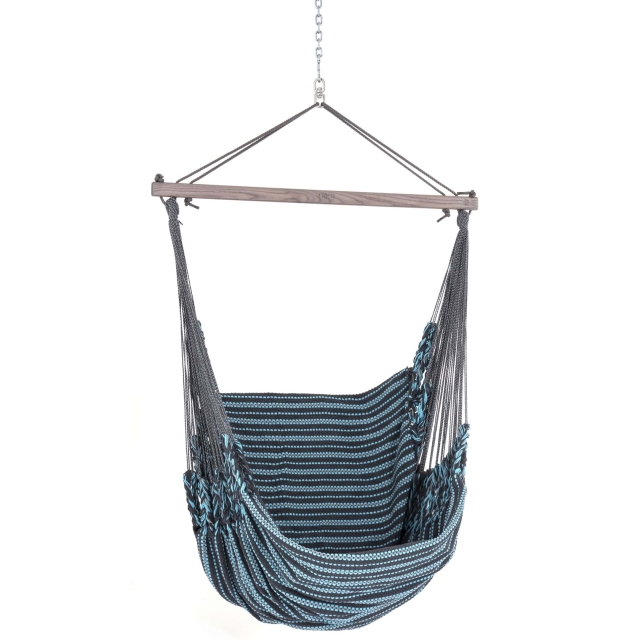 Chico Hammock Chair Cotton Including Swivel, Carabiner And Chain 80 Gray-Turquoise by Chico CI-3180 color türkiz