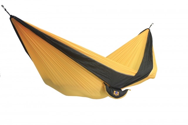 Double travel hammock yellow-black by Ticket to the moon TM-THD-3707 color sarı