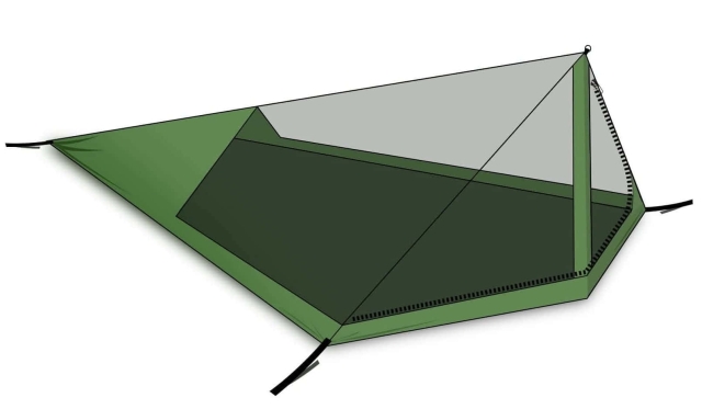 DD Superlight Bikepacker Mesh Tent by DD Hammocks DD-21612 color black
