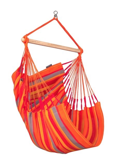 Cadeira de Domingo Toucan Basic Hanging Chair Orange by La Siesta LS-DOC14-28 color vermelho