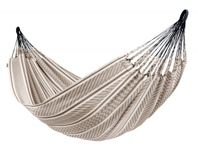Flora Zebra - Double organic cotton hammock, black and white patterned by La Siesta LS-FLH16-19 