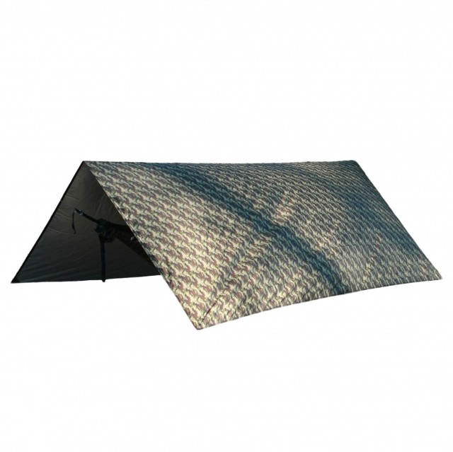 UV Tarp 3 x 3 meters Camo UPF50+ PU3500 / Thermal insulation by Hideaway Outfitters HO-10011 color camouflage