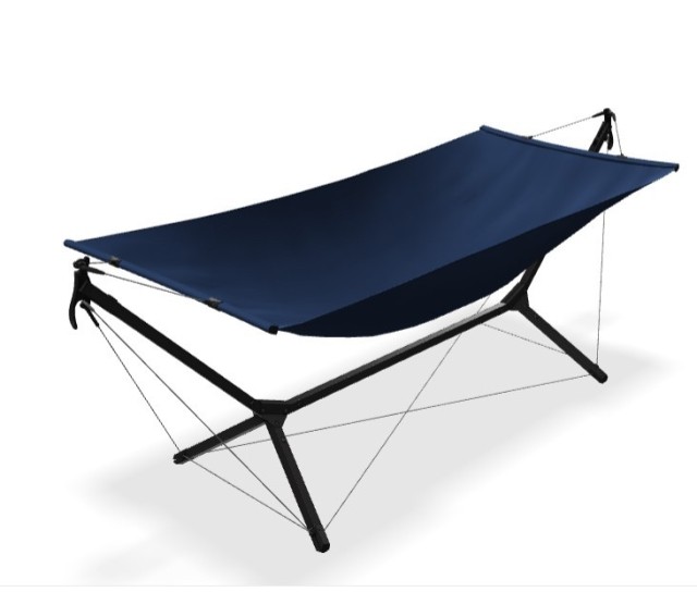 QNUX Home - hammock set for small space by QNUX QN-HBLUE color blue