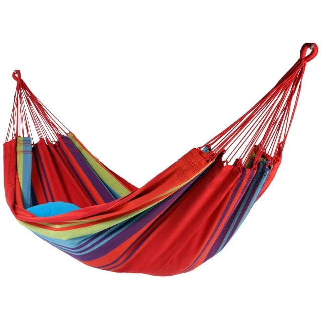Brasil Comfort Verano double hammock cotton red by MacaMex MA-01032 color rood