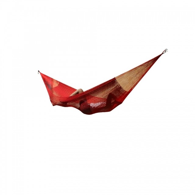 Mexican net hammock Double PLUS red by MacaMex MA-00325 color rood