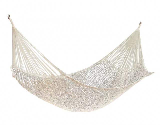 Mexican hammock Family Classic natural white by MacaMex MA-00140 color natur / beige