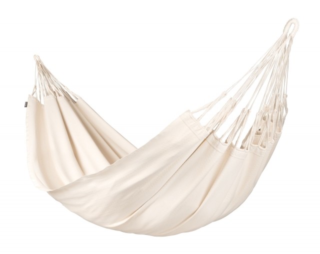 Modesta Latte - Hamaca king size de algodón orgánico, blanco natural by La Siesta LS-MOH18-X1 color naturaleza / beis