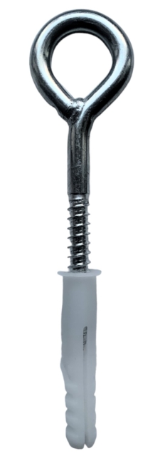 Kroužkový hák s hmoždinkou by MacaMex MA-21265 color stříbro