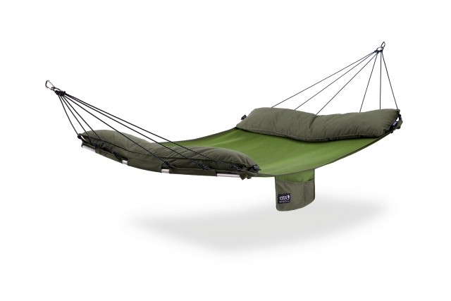 SuperNest SL Jungle Green spreaderbar hammock for 2 by ENO EN-SUPSL3 color green