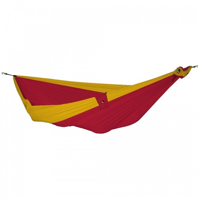 Light hammock Double Burgund red-yellow by Ticket to the moon TM-THD-3437 color red