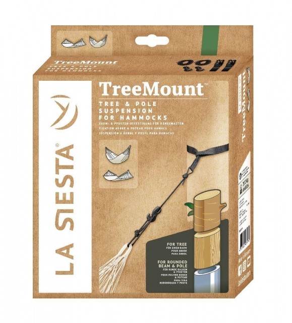 TreeMount Black - Zestaw do montażu hamaka dla drzew by La Siesta LS-TMF45-9 