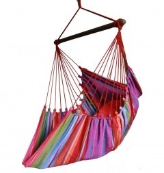 Cayo Grande Colorido - Chaise suspendue XL coton d'Amérique du Sud by MacaMex MA-11106 color multicolor