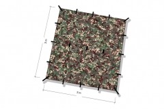 DD Tarp MC - Camouflage 3 x 3 m Toit de pluie by DD Hammocks DD-21350 color camouflage
