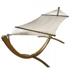 Siesta Grande Deluxe DREAMER Hammock Set (FSC™-certifierad) by MacaMex MA-09007003 color vita